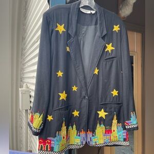 Vintage Anage embroidered blazer